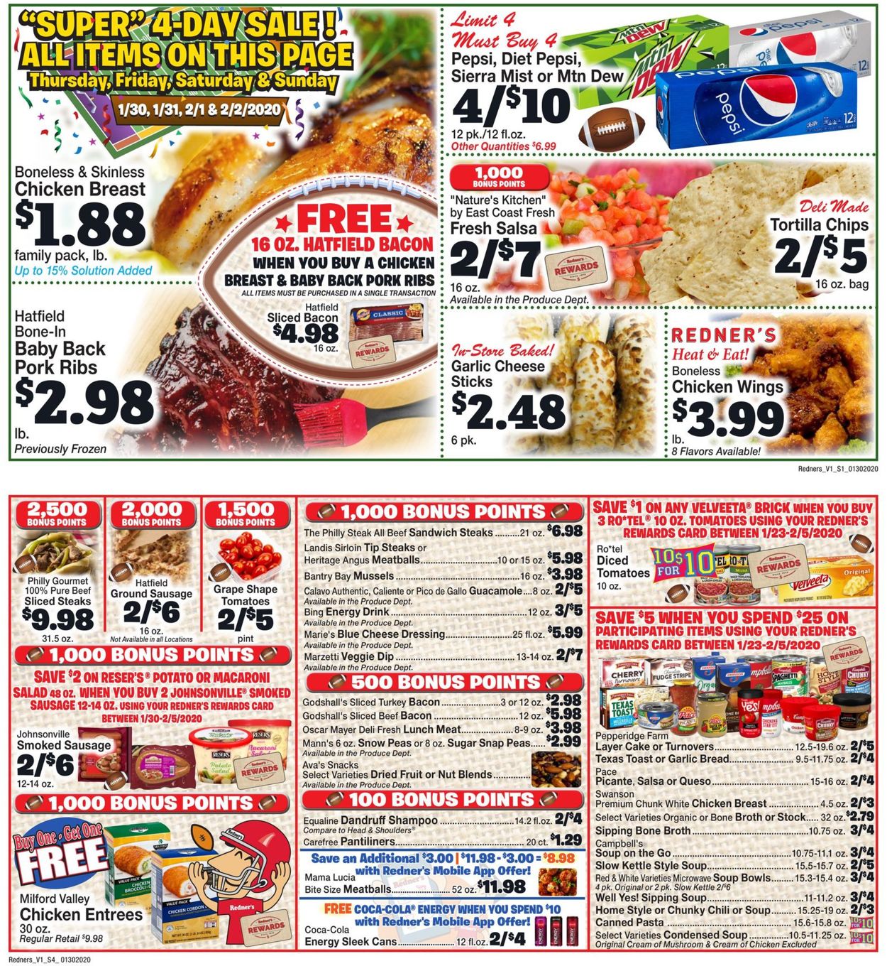 Catalogue Redner’s Warehouse Market from 01/30/2020