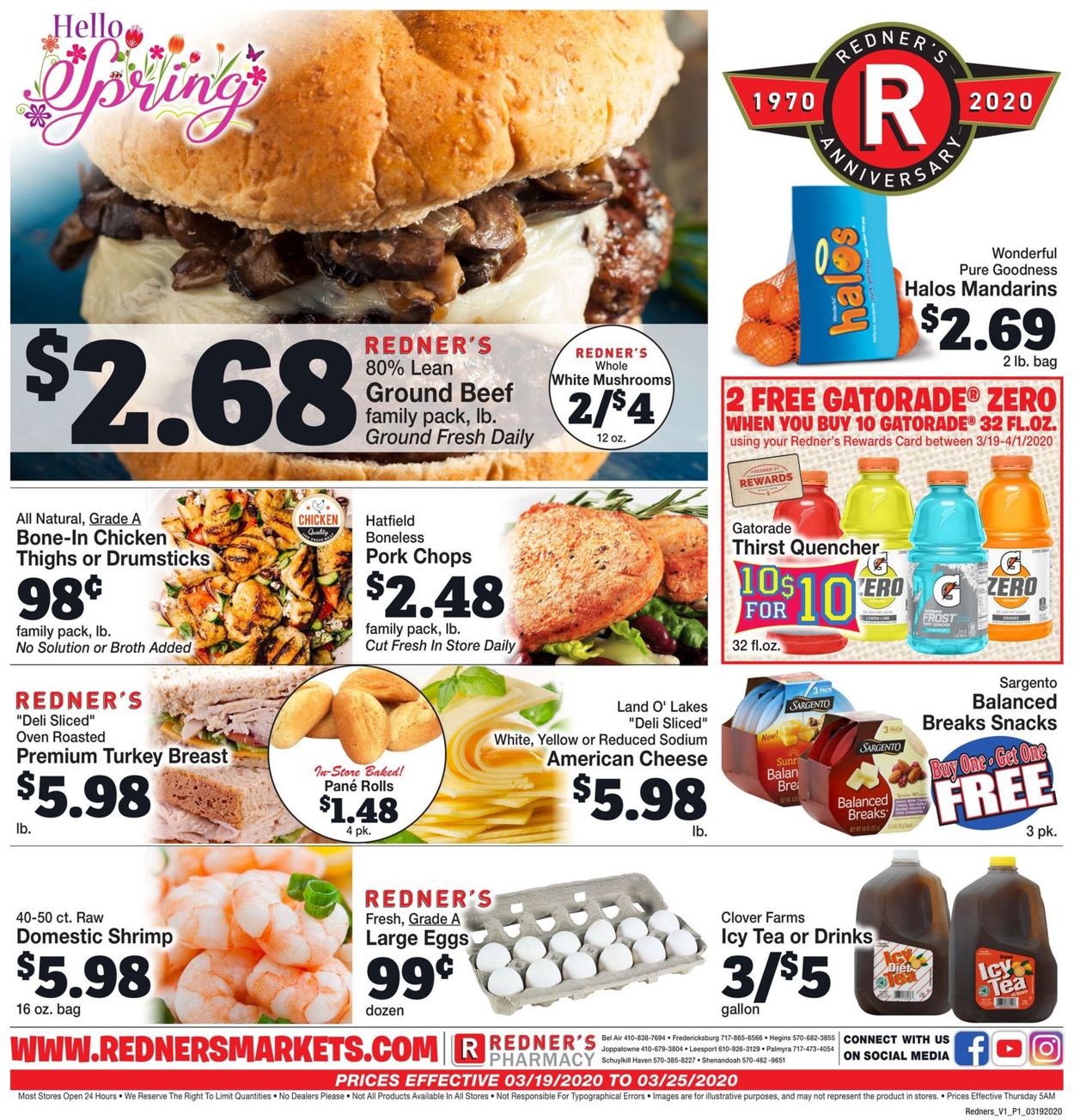 Catalogue Redner’s Warehouse Market from 03/19/2020