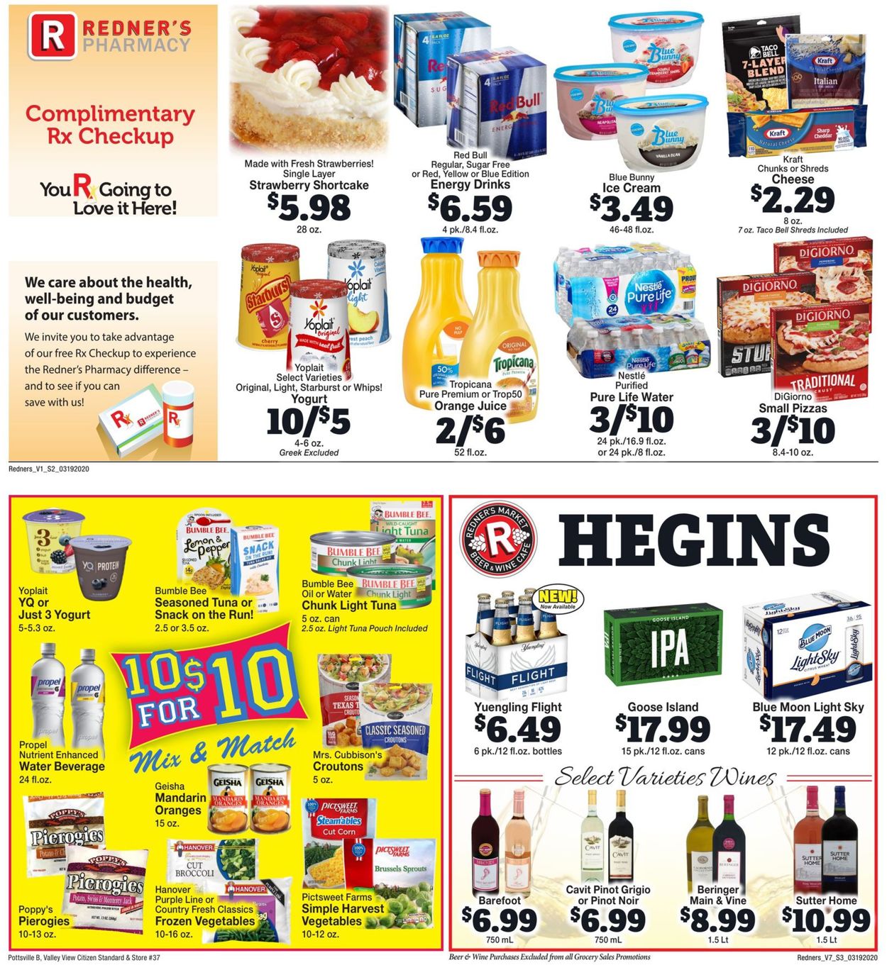 Catalogue Redner’s Warehouse Market from 03/19/2020