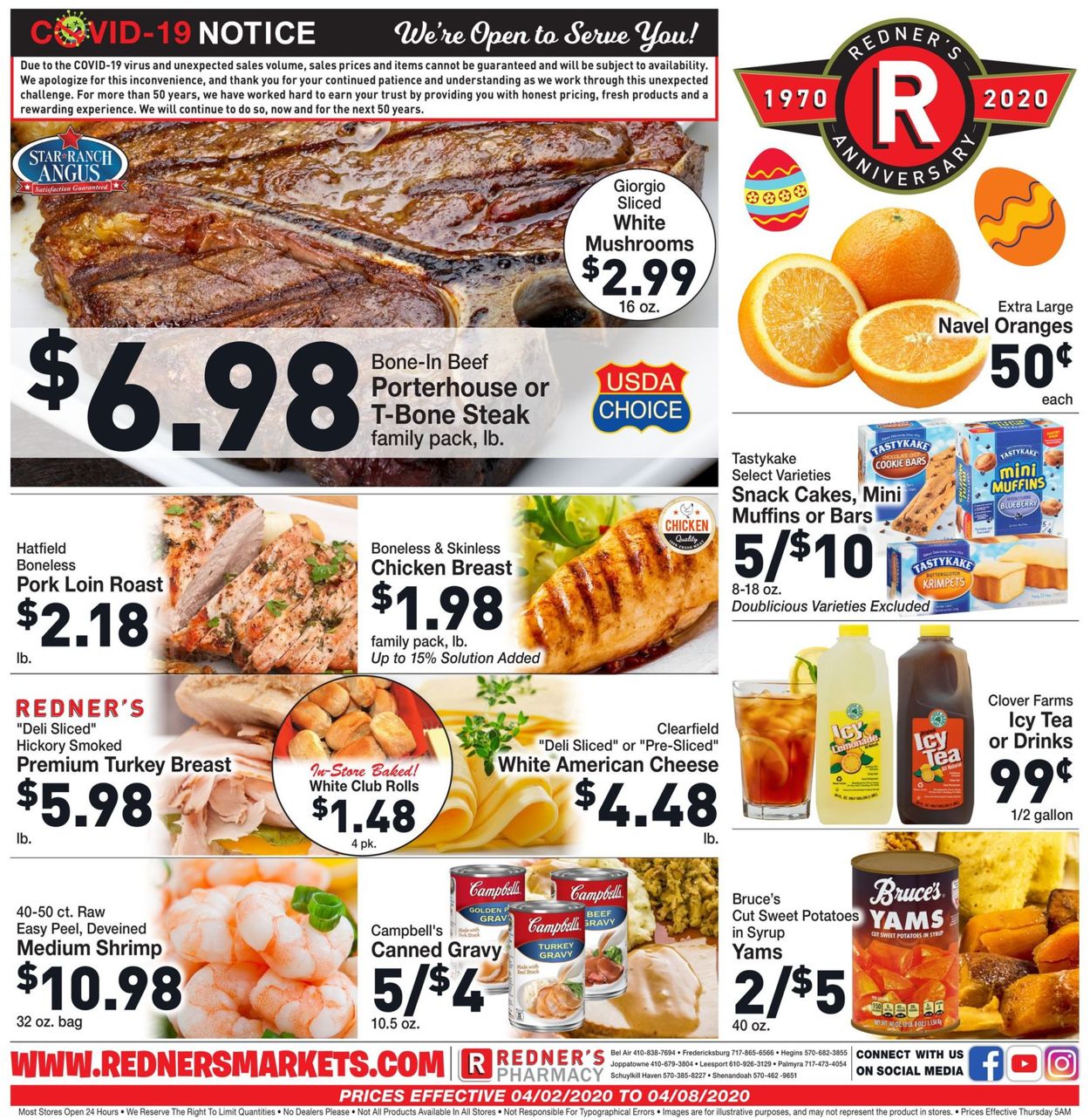 Catalogue Redner’s Warehouse Market from 04/02/2020