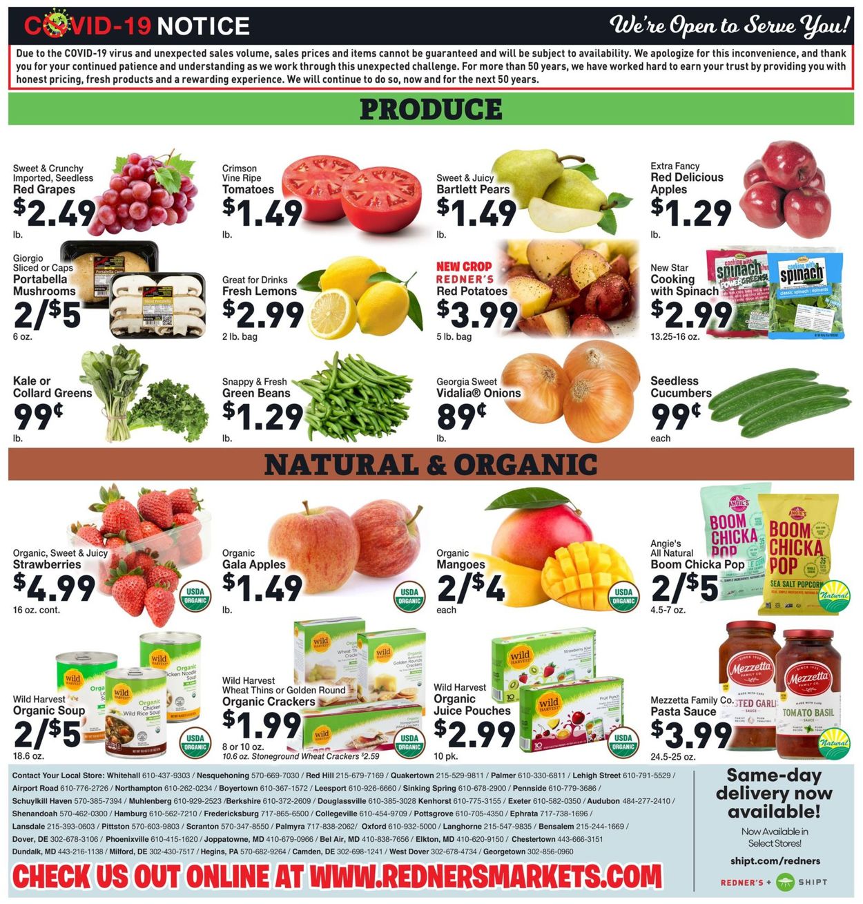 Catalogue Redner’s Warehouse Market from 04/23/2020