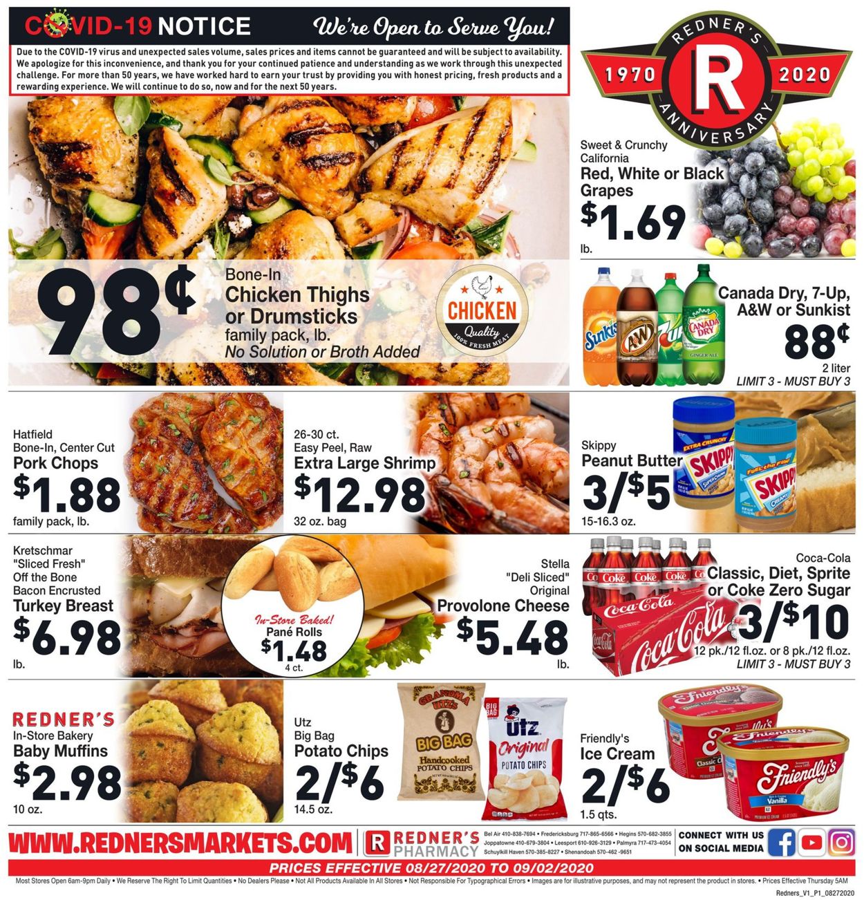 Catalogue Redner’s Warehouse Market from 08/27/2020