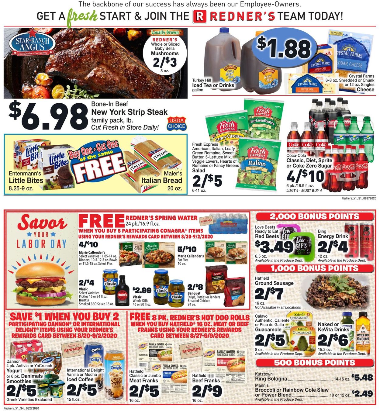 Catalogue Redner’s Warehouse Market from 08/27/2020