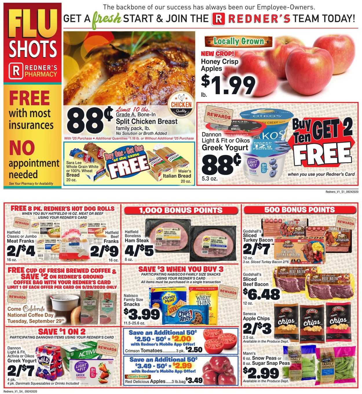 Catalogue Redner’s Warehouse Market from 09/24/2020