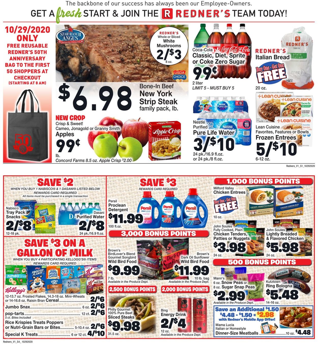 Catalogue Redner’s Warehouse Market from 10/29/2020