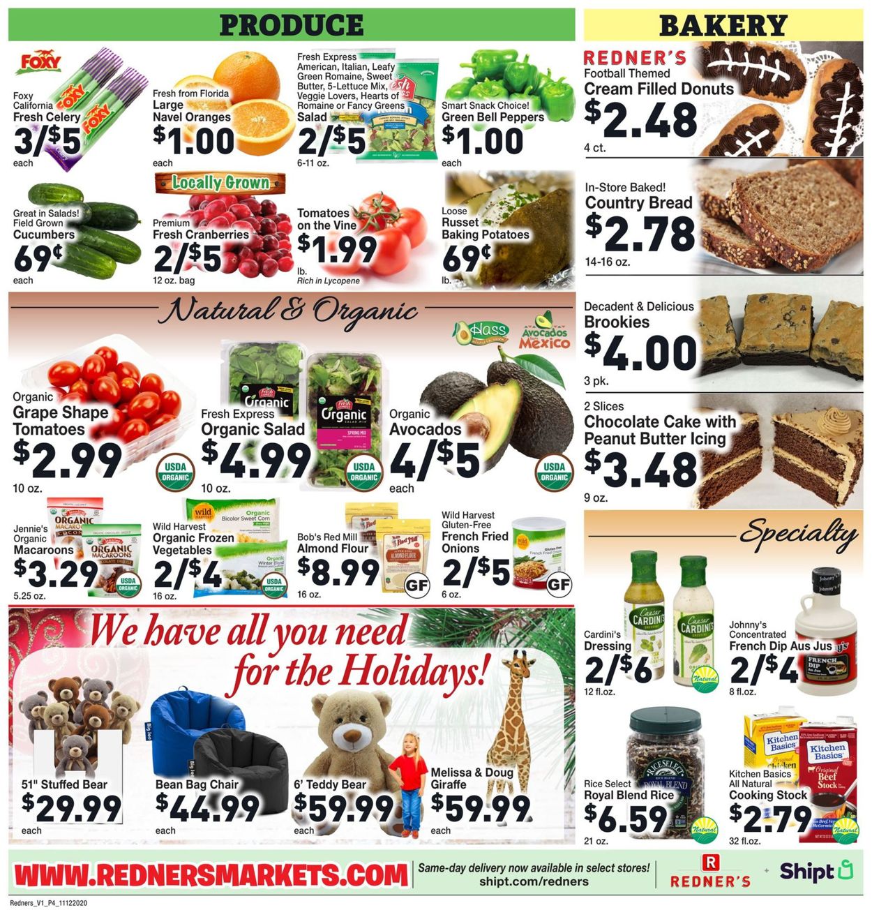 Catalogue Redner’s Warehouse Market from 11/12/2020