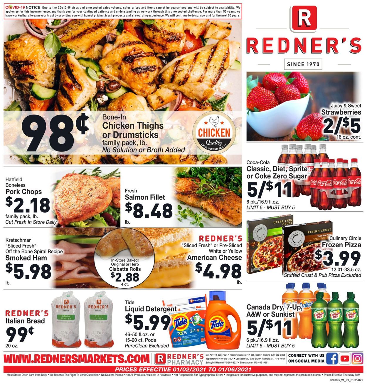 Catalogue Redner’s Warehouse Market from 01/02/2021