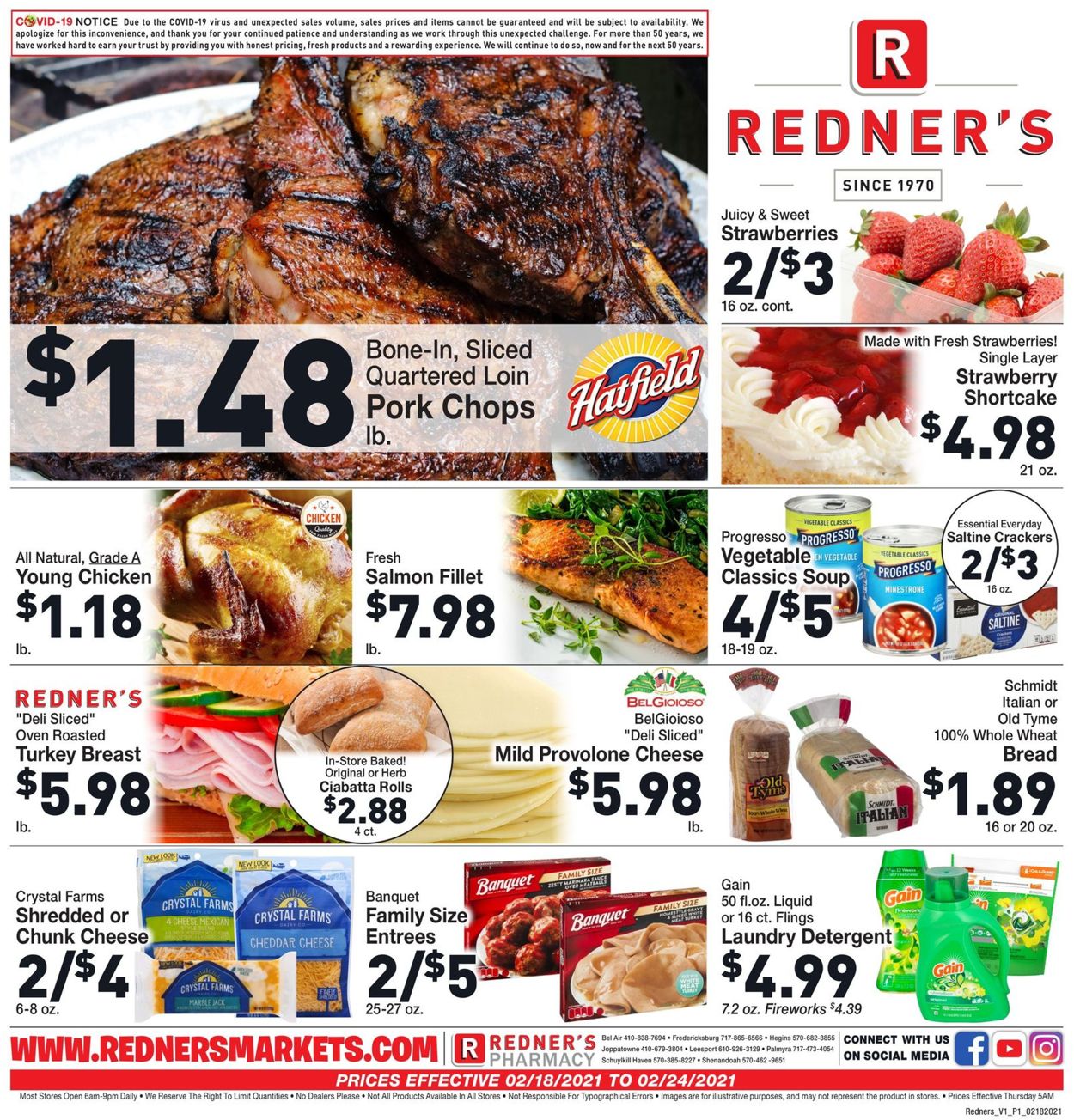 Catalogue Redner’s Warehouse Market from 02/18/2021