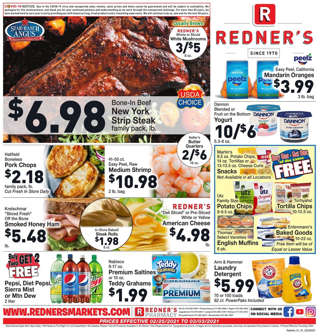 Catalogue Redner’s Warehouse Market from 02/25/2021