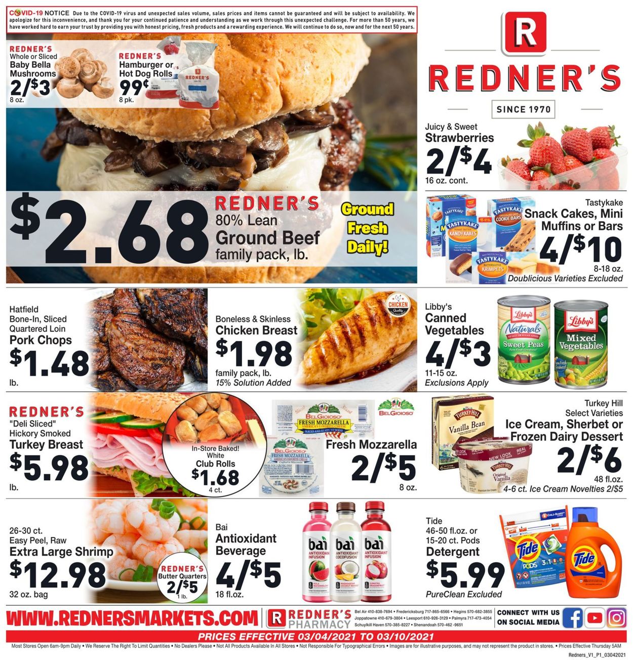 Catalogue Redner’s Warehouse Market from 03/04/2021
