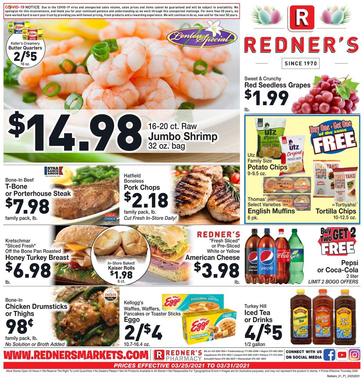Catalogue Redner’s Warehouse Market from 03/25/2021