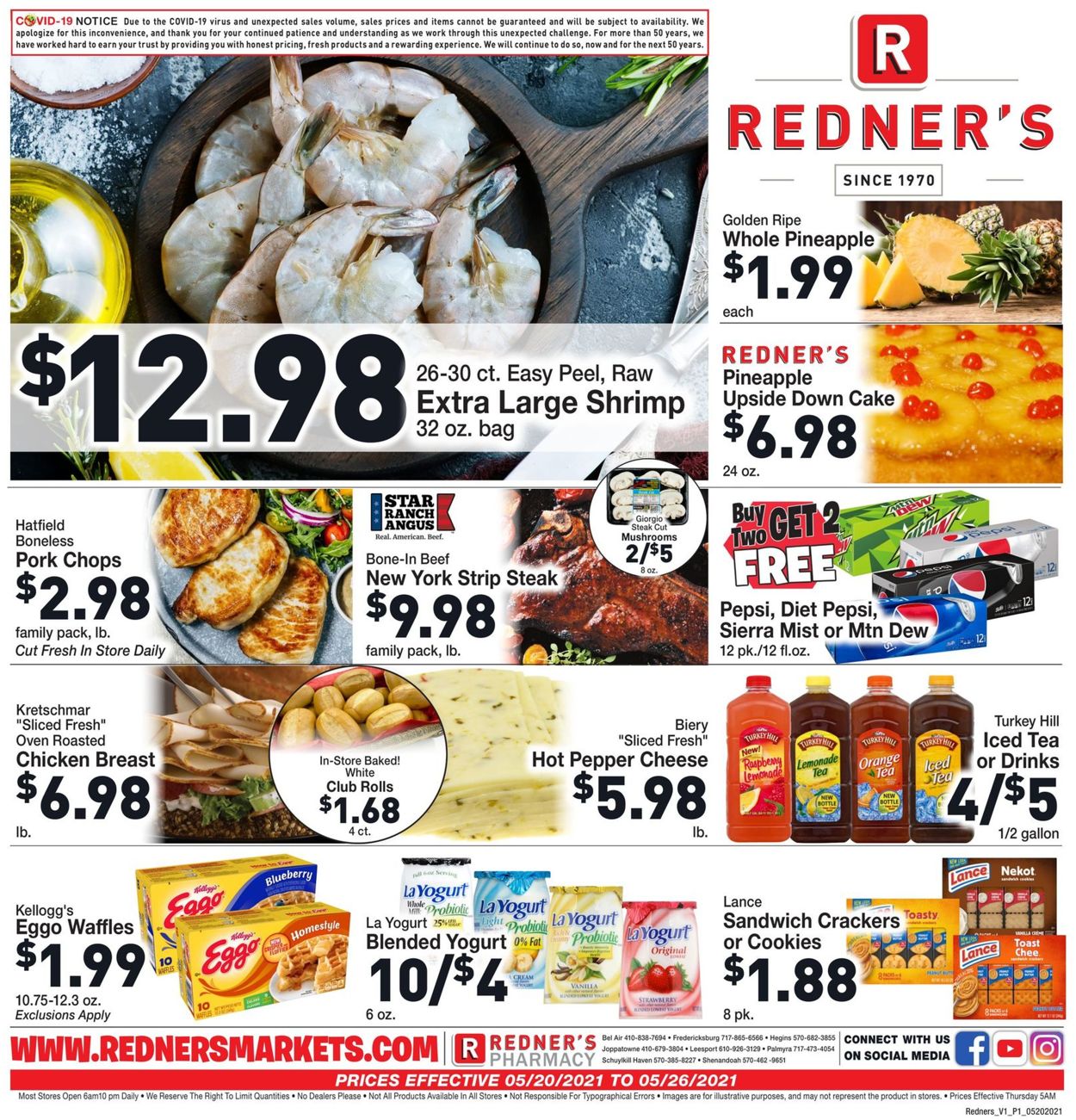 Catalogue Redner’s Warehouse Market from 05/20/2021