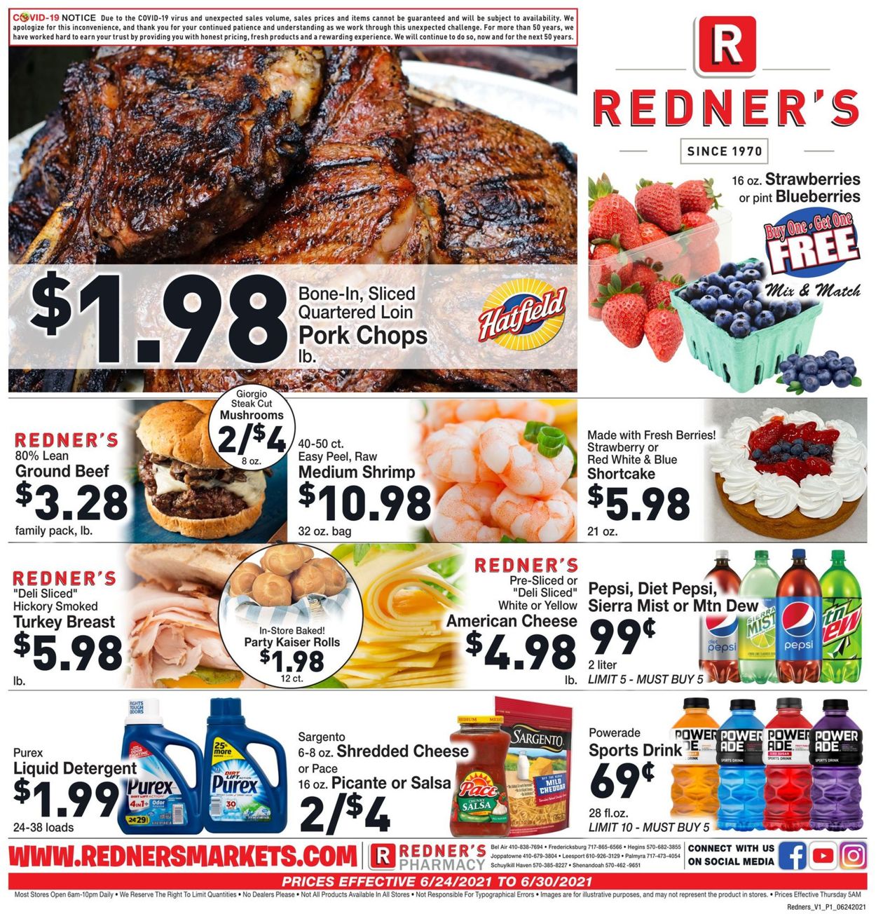 Catalogue Redner’s Warehouse Market from 06/24/2021