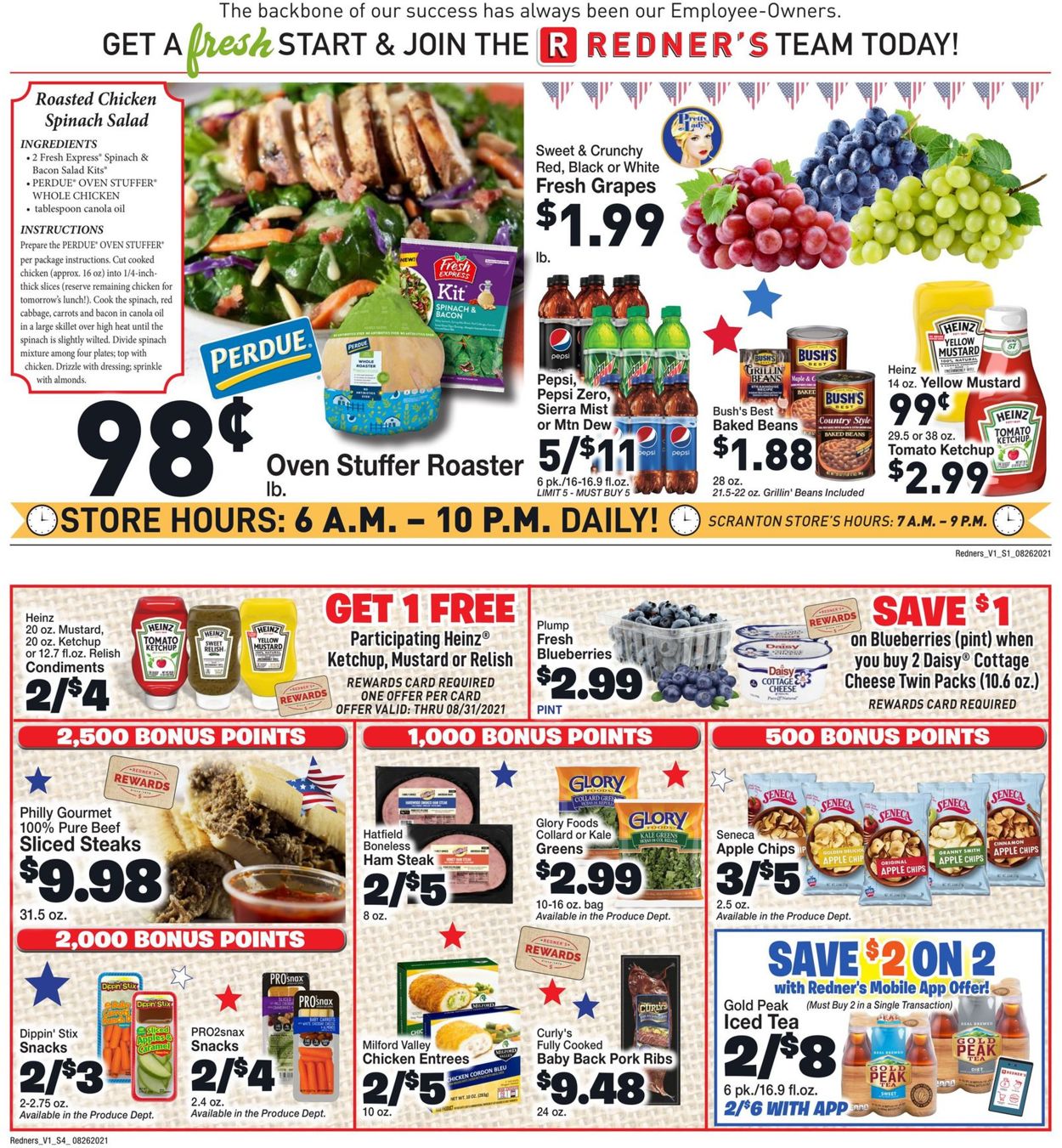 Catalogue Redner’s Warehouse Market from 08/26/2021