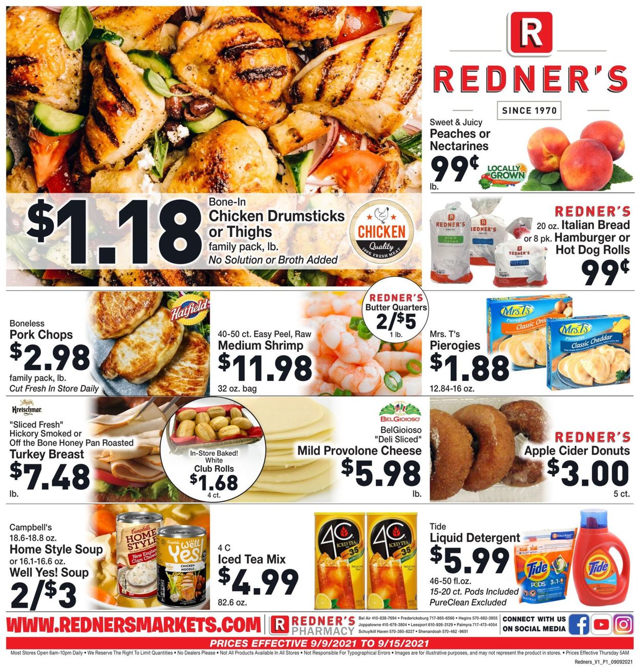 Catalogue Redner’s Warehouse Market from 09/09/2021