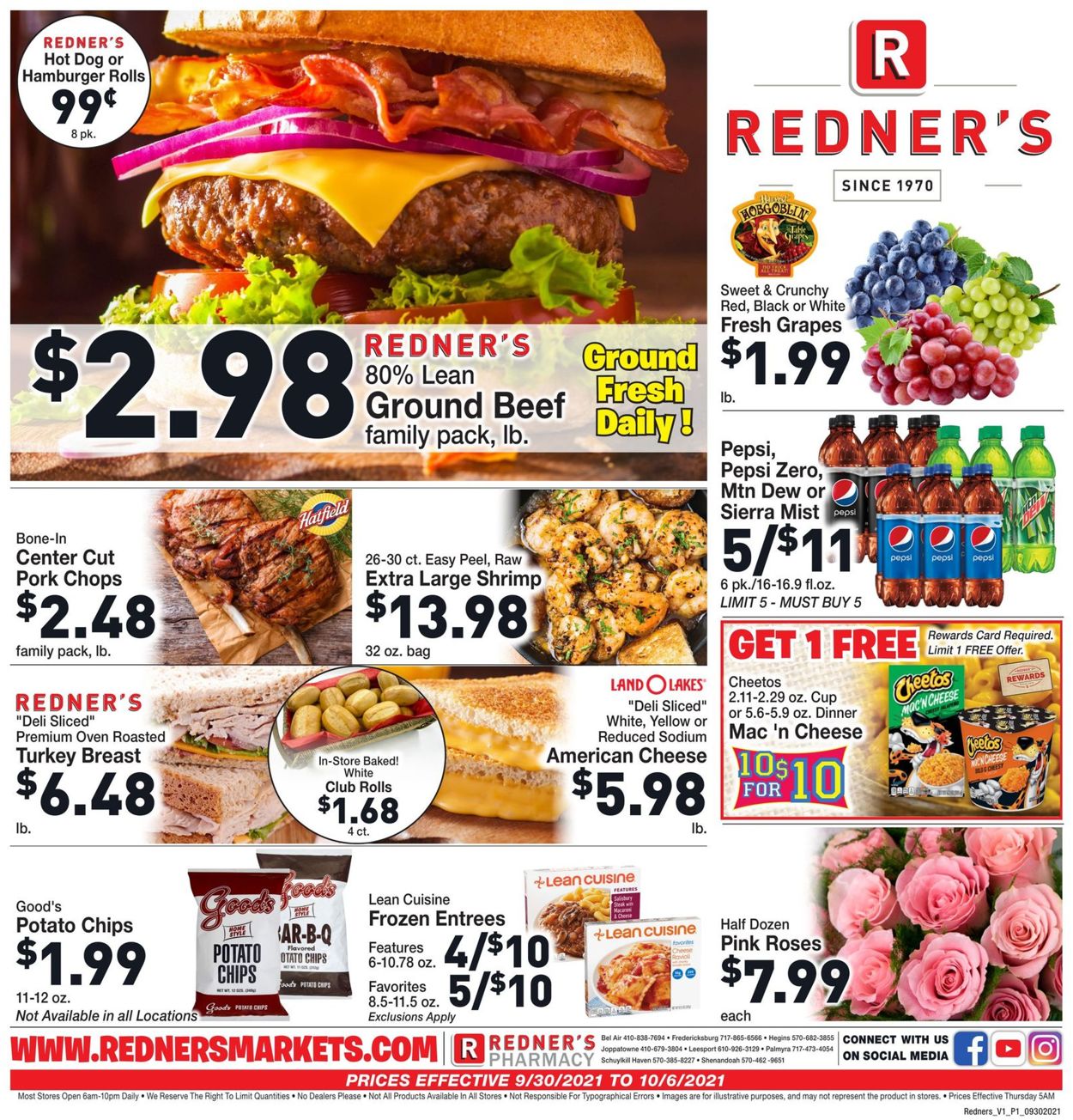Catalogue Redner’s Warehouse Market from 09/30/2021