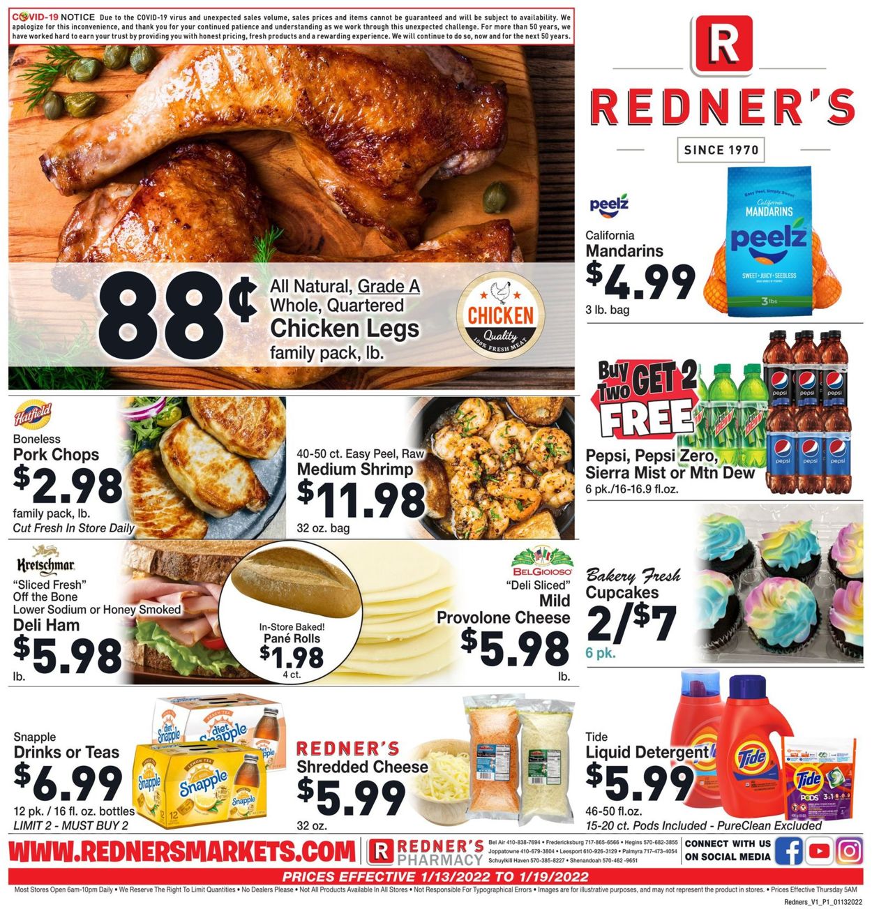 Catalogue Redner’s Warehouse Market from 01/13/2022