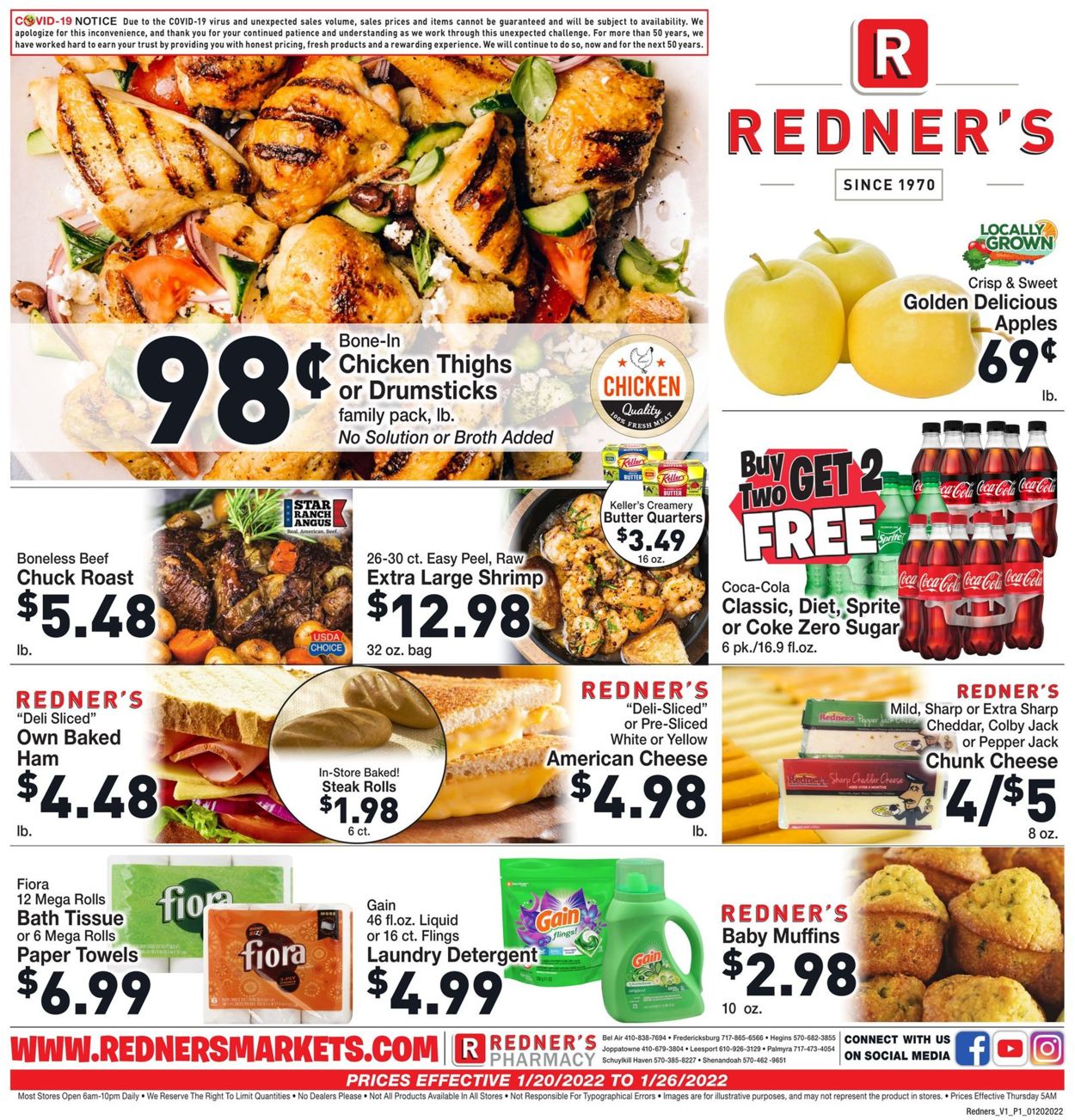 Catalogue Redner’s Warehouse Market from 01/20/2022