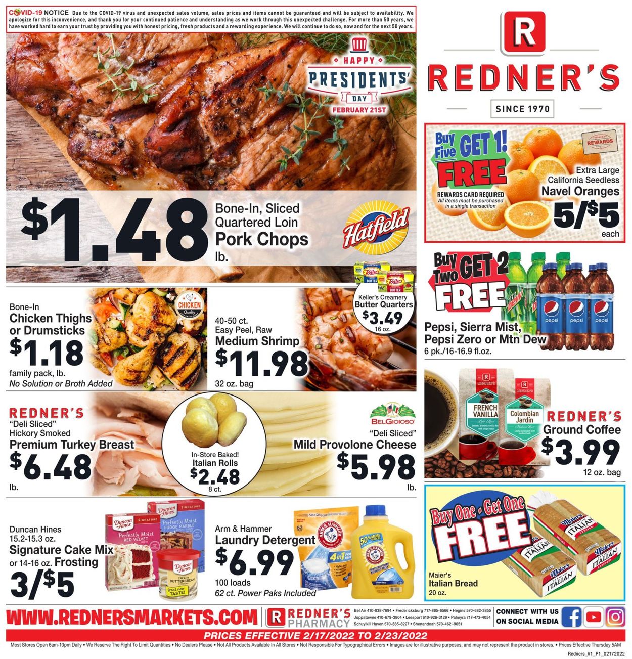 Catalogue Redner’s Warehouse Market from 02/17/2022