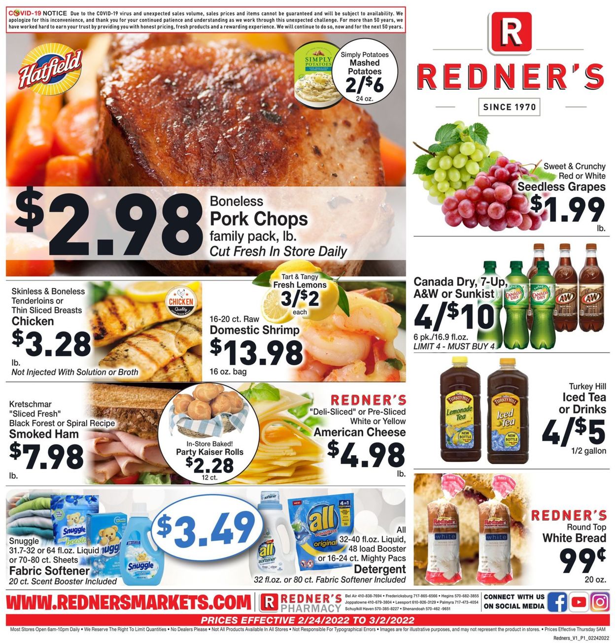 Catalogue Redner’s Warehouse Market from 02/24/2022
