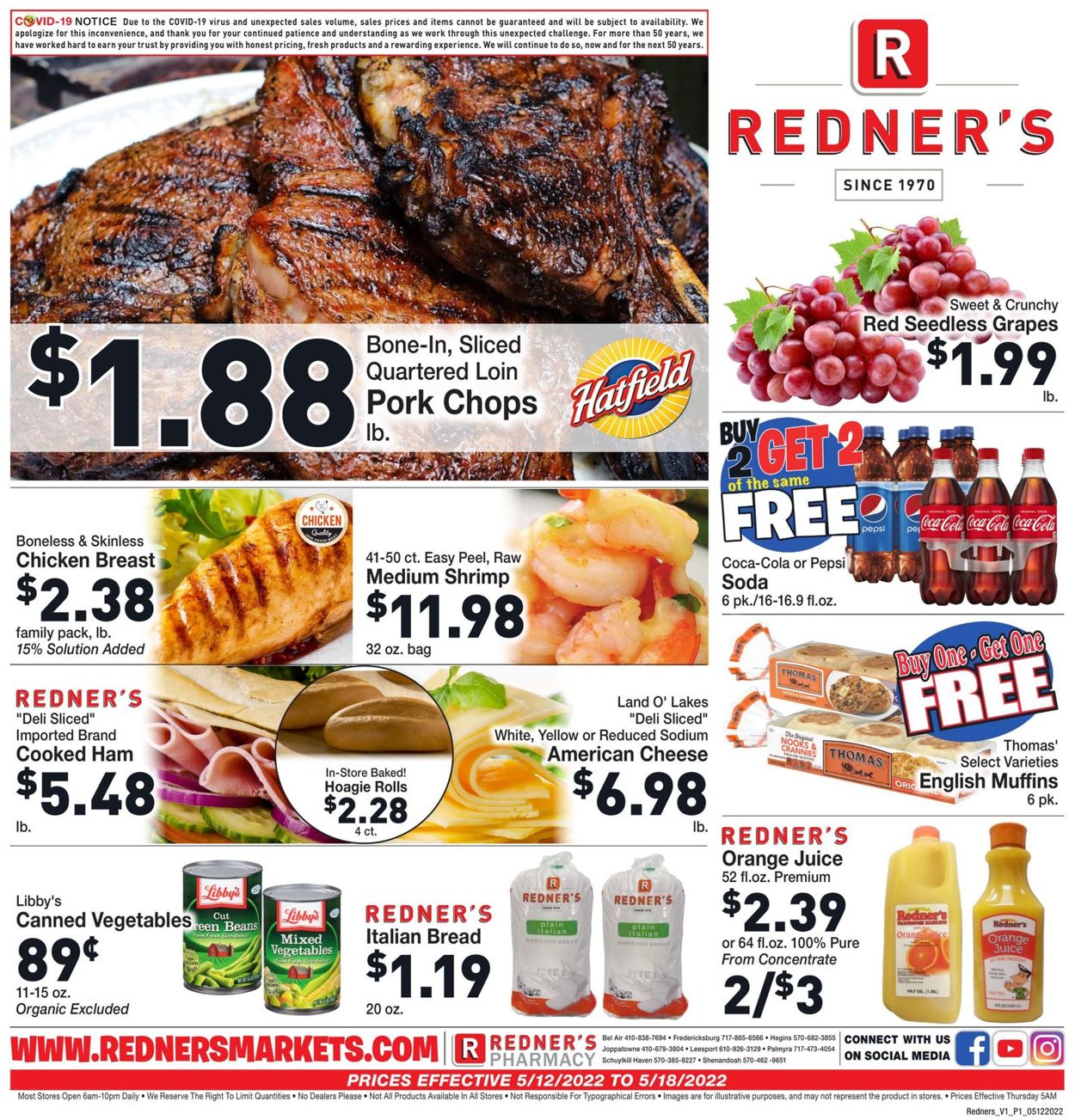 Catalogue Redner’s Warehouse Market from 05/12/2022