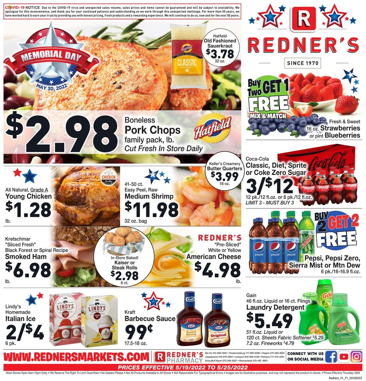 Catalogue Redner’s Warehouse Market from 05/19/2022