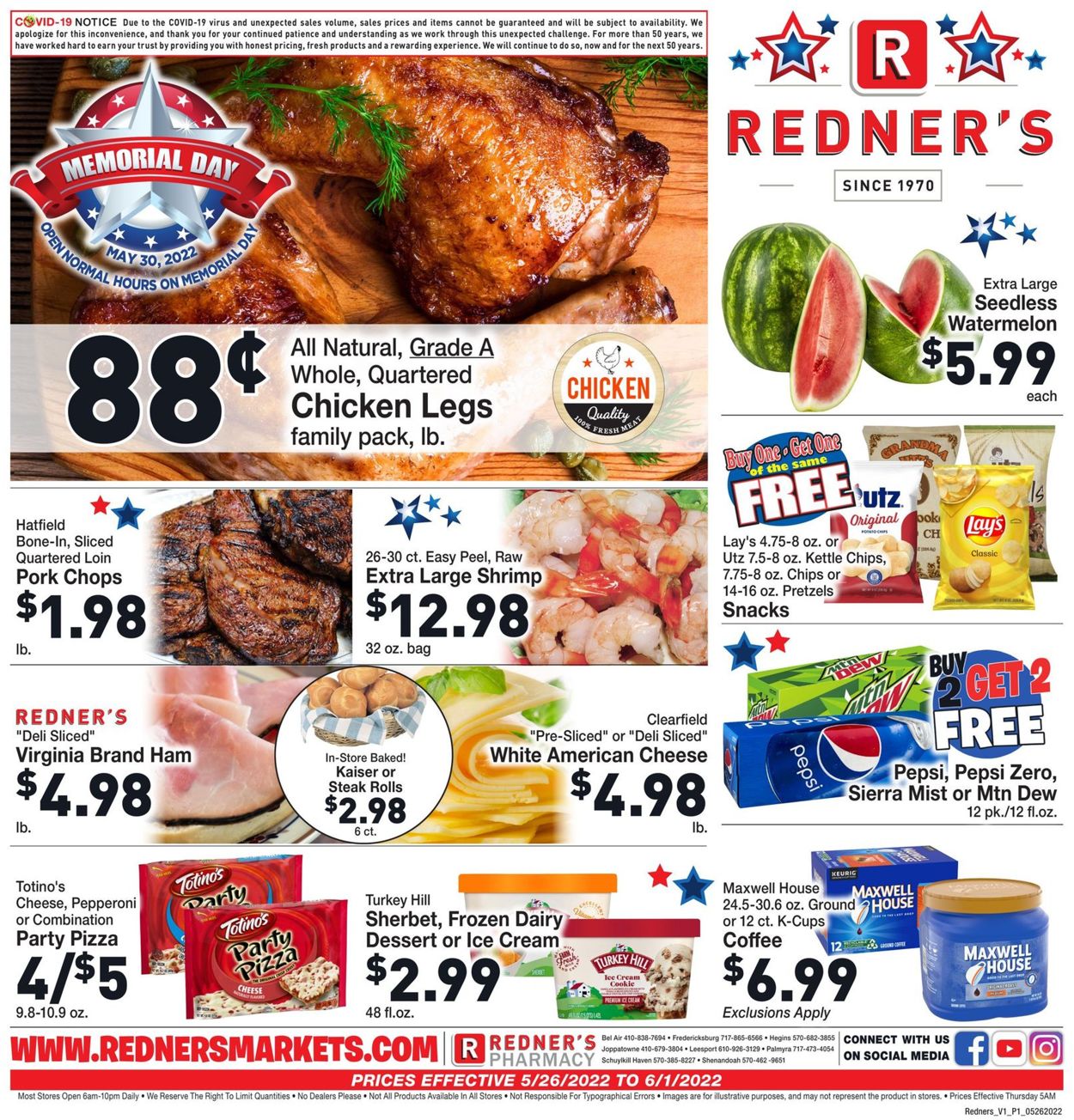 Catalogue Redner’s Warehouse Market from 05/26/2022