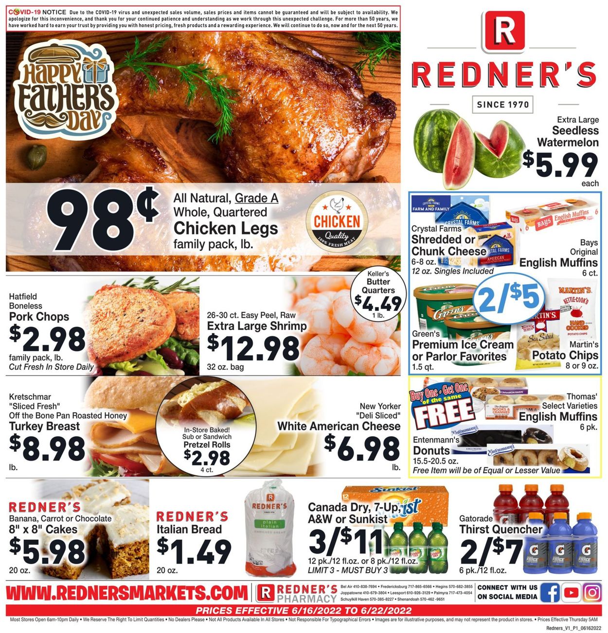 Catalogue Redner’s Warehouse Market from 06/16/2022