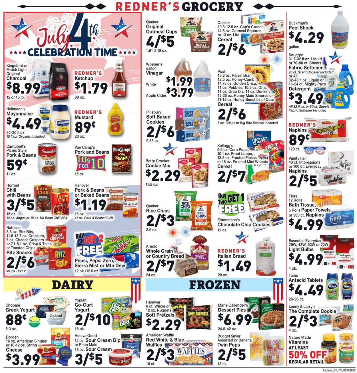 Catalogue Redner’s Warehouse Market - 4th of July Sale from 06/30/2022