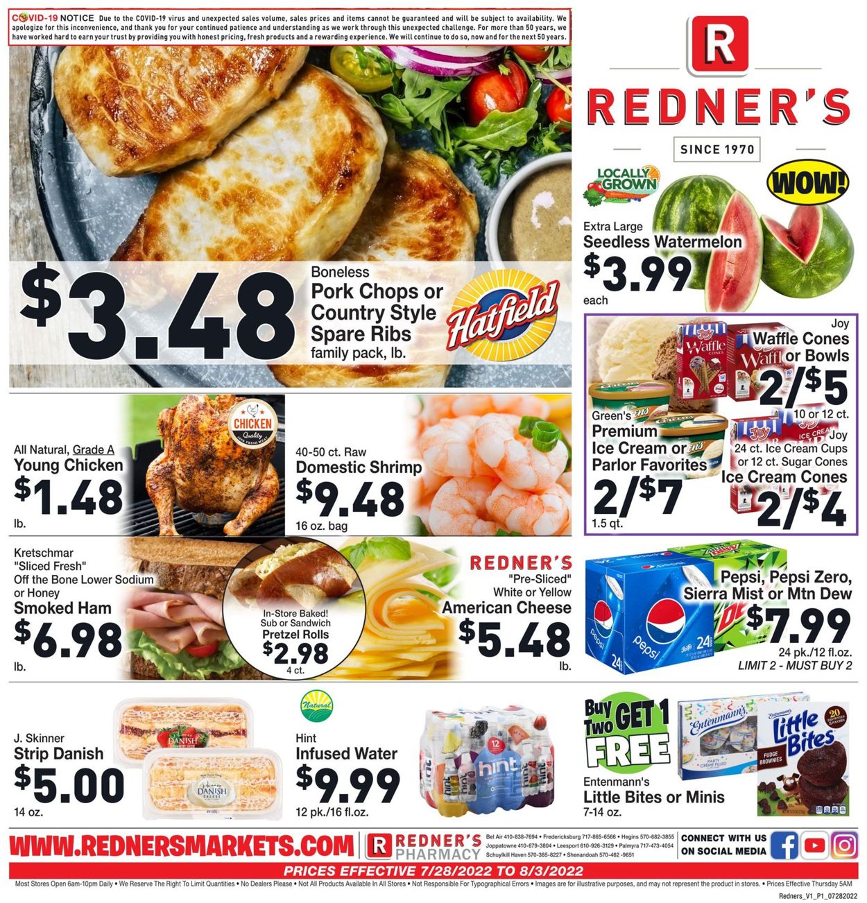 Catalogue Redner’s Warehouse Market from 07/28/2022
