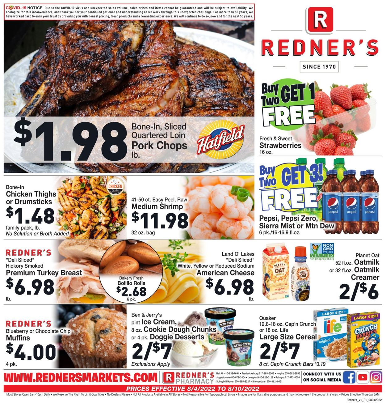 Catalogue Redner’s Warehouse Market from 08/04/2022
