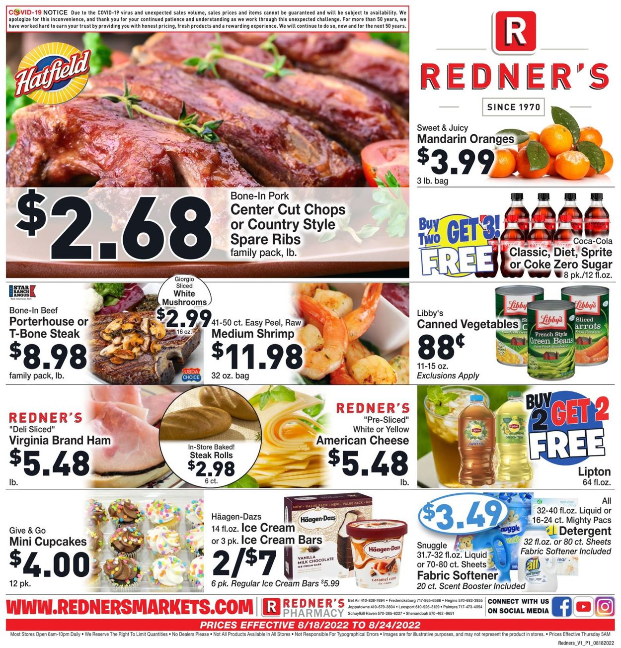 Catalogue Redner’s Warehouse Market from 08/18/2022