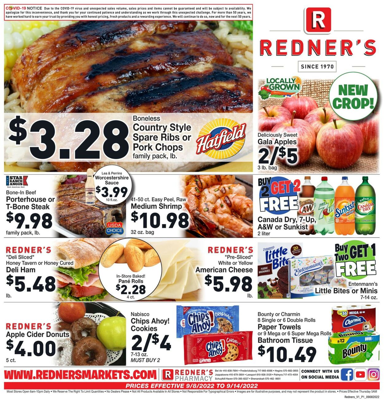 Catalogue Redner’s Warehouse Market from 09/08/2022