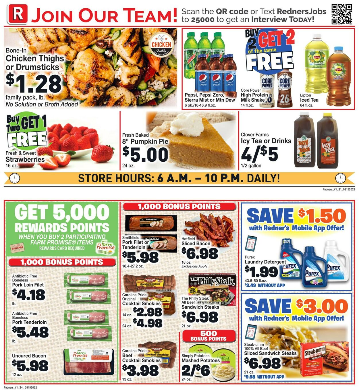 Catalogue Redner’s Warehouse Market from 09/15/2022