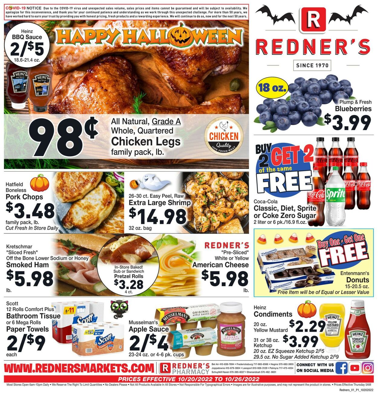 Catalogue Redner’s Warehouse Market from 10/20/2022