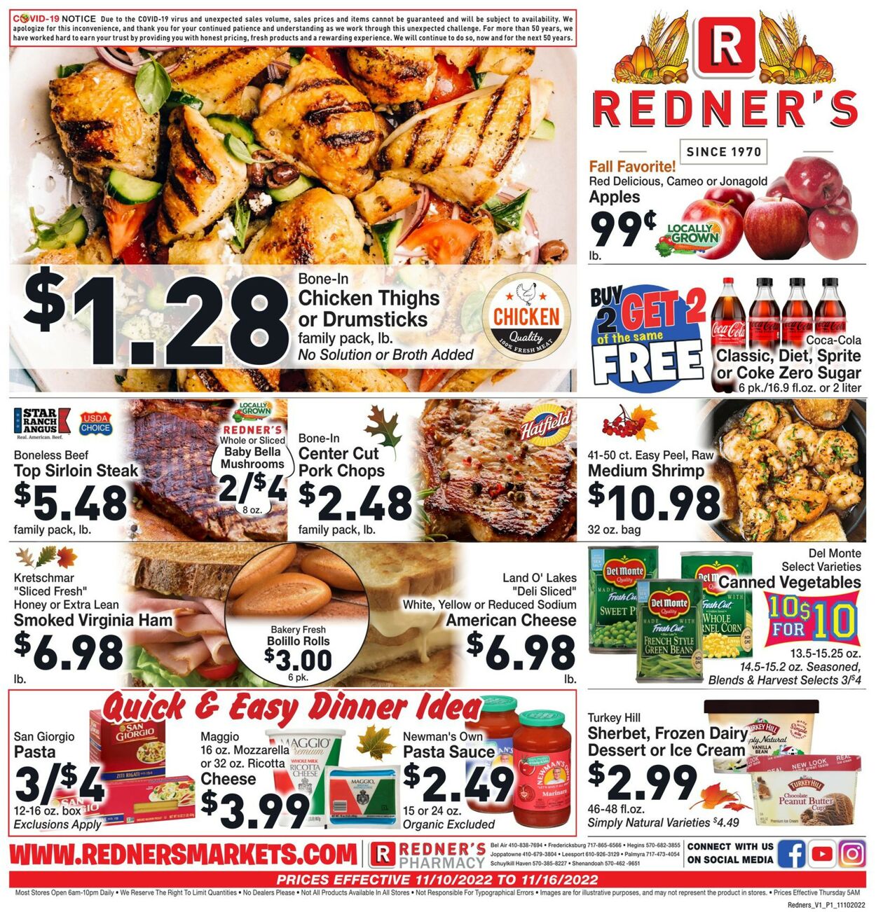 Catalogue Redner’s Warehouse Market from 11/10/2022