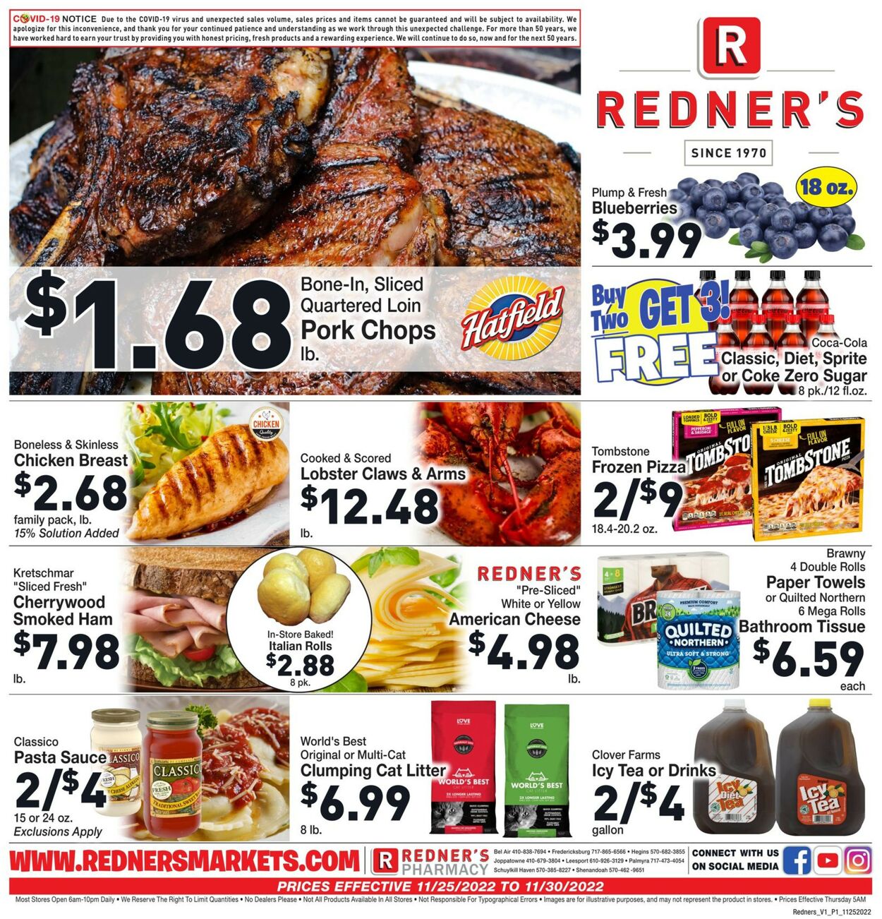 Catalogue Redner’s Warehouse Market from 11/25/2022