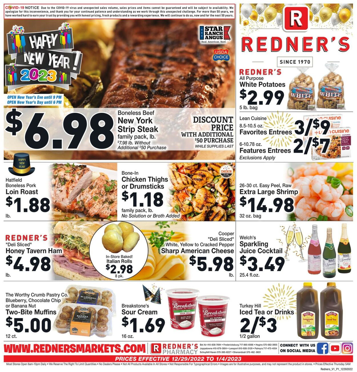 Catalogue Redner’s Warehouse Market from 12/29/2022