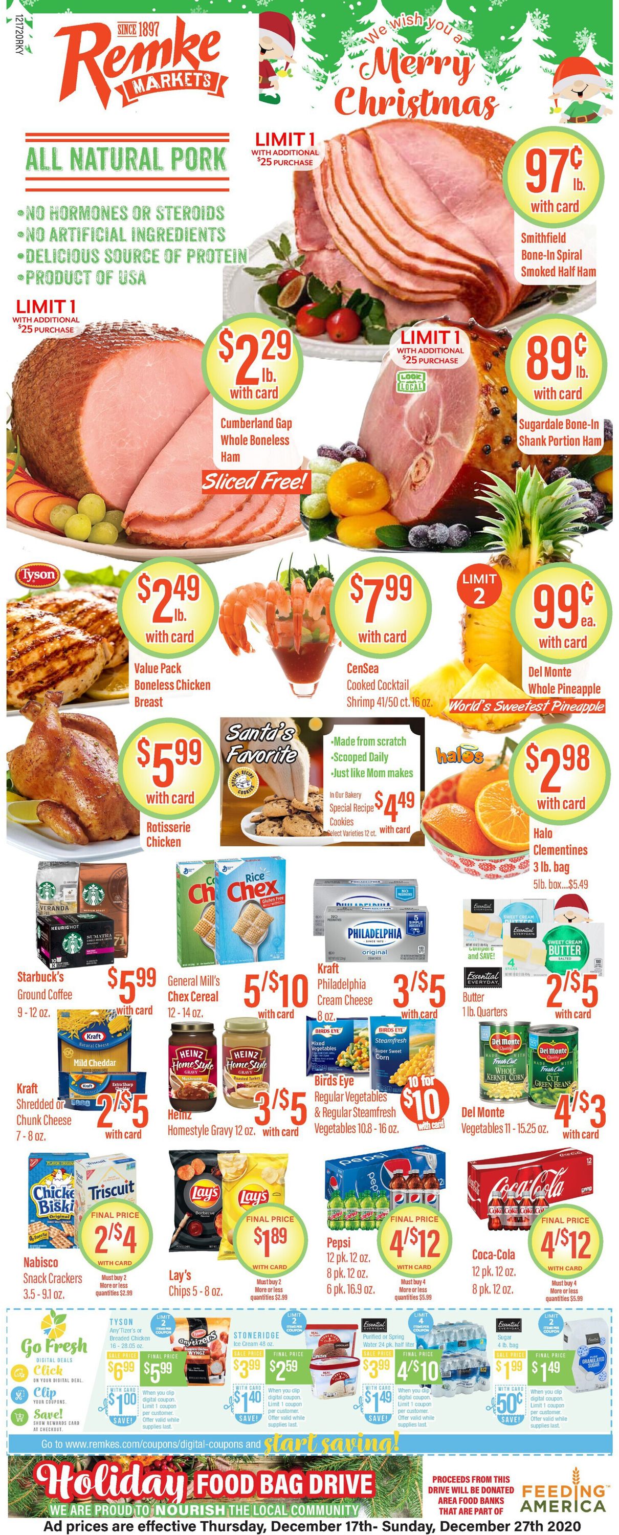 Catalogue Remke Markets Christmas Ad 2020 from 12/17/2020