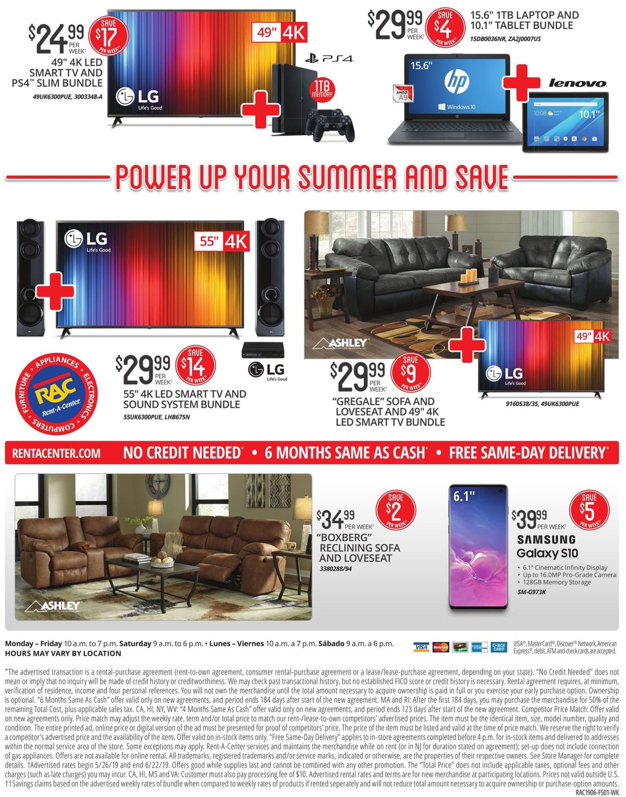 Catalogue Rent-A-Center from 05/26/2019