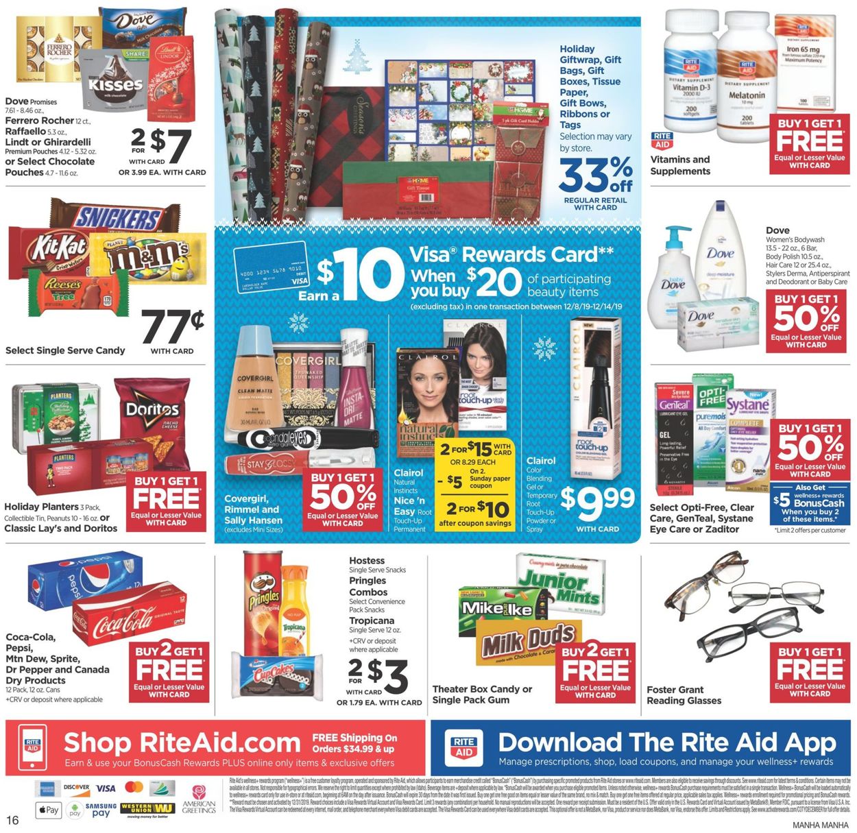 Catalogue Rite Aid - Holiday Ad 2019 from 12/08/2019