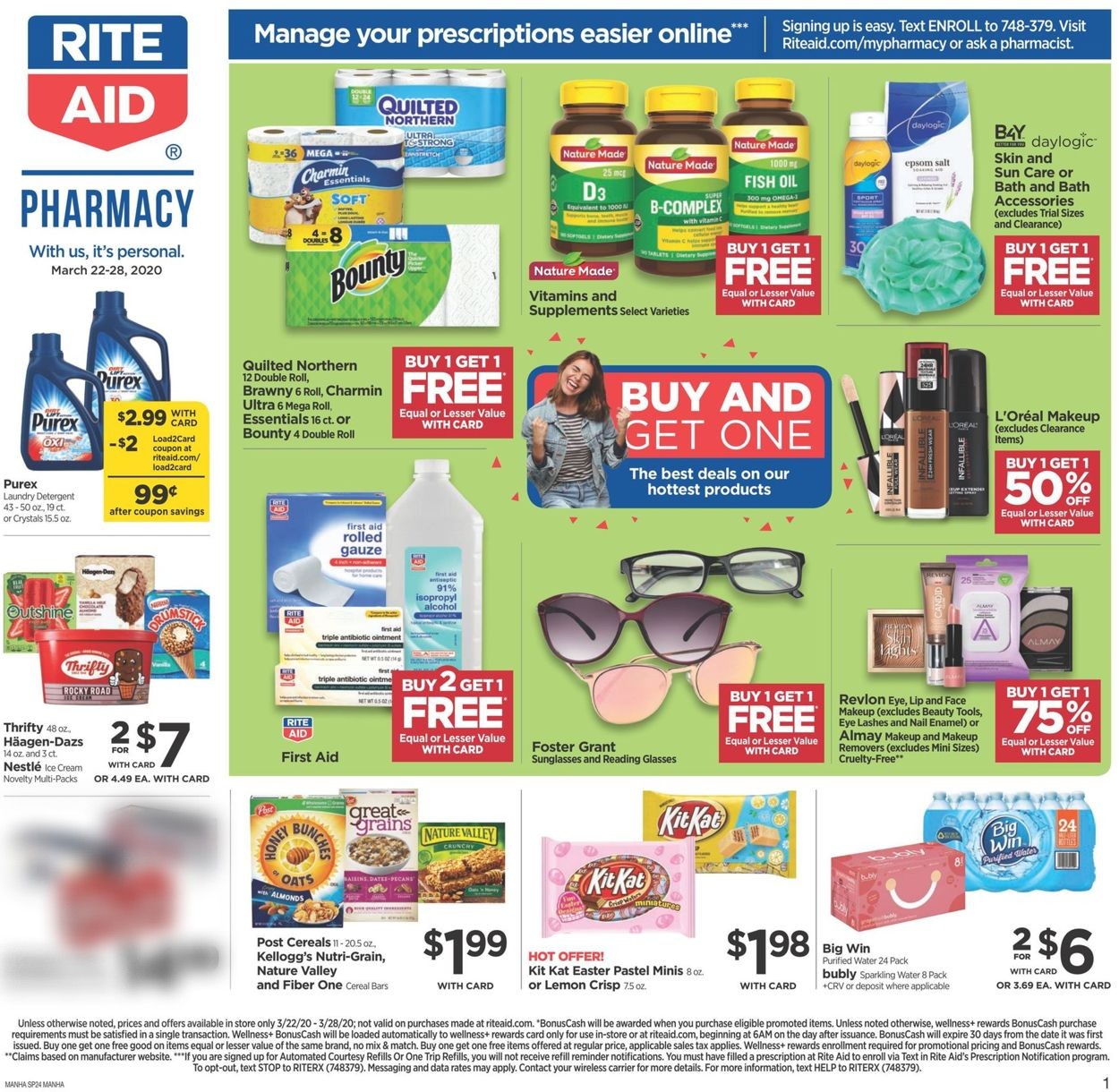 Catalogue Rite Aid from 03/22/2020