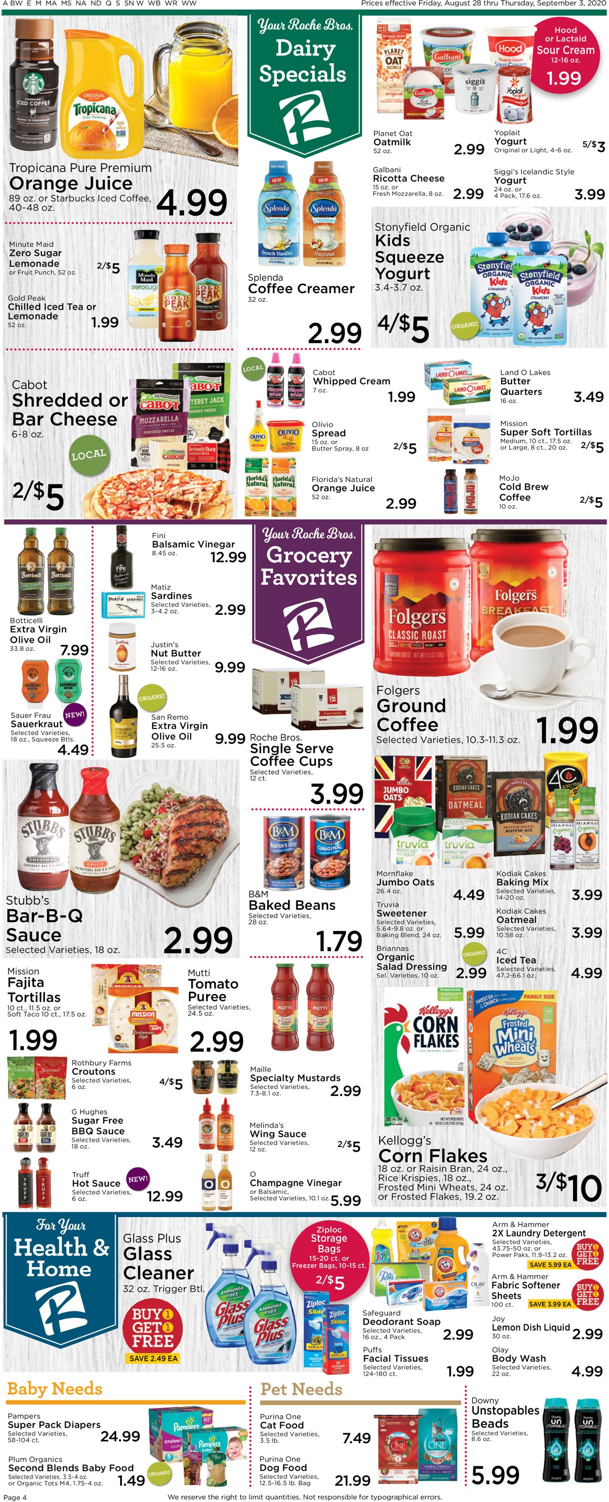 Catalogue Roche Bros. Supermarkets from 08/28/2020