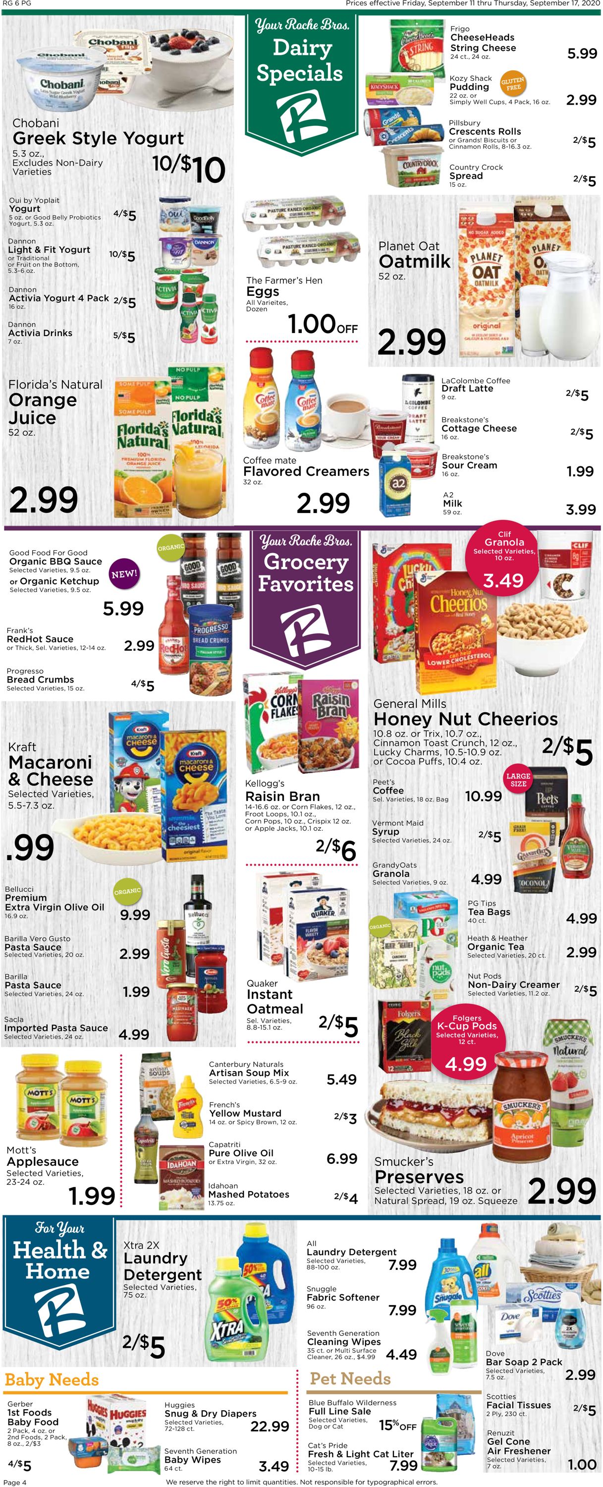 Catalogue Roche Bros. Supermarkets from 09/11/2020