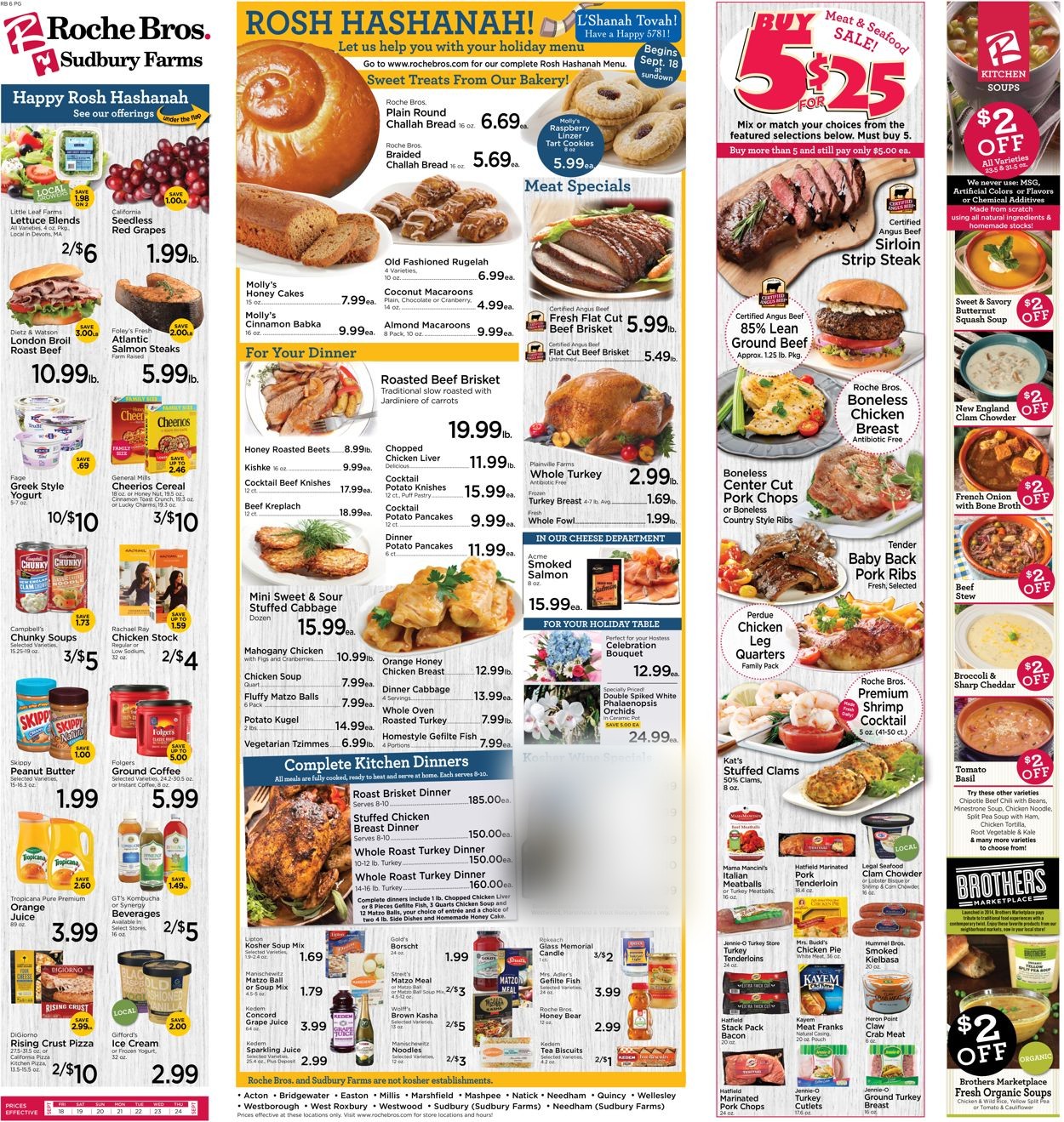 Catalogue Roche Bros. Supermarkets from 09/18/2020