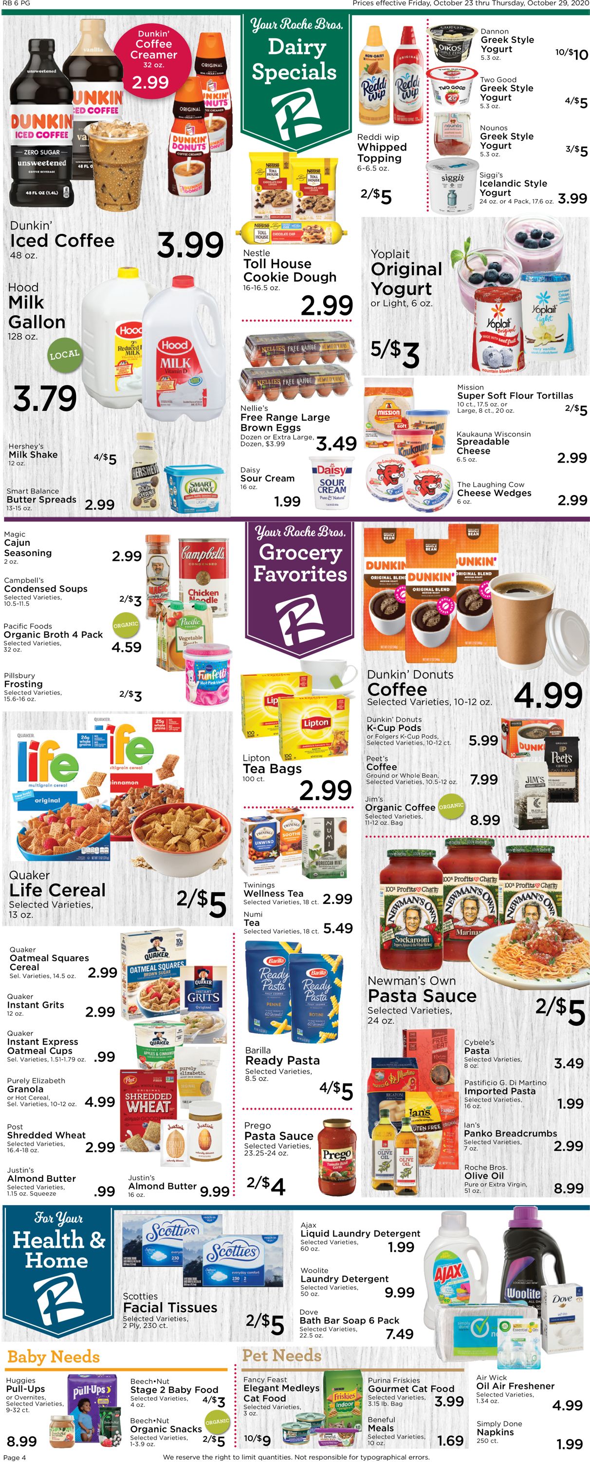 Catalogue Roche Bros. Supermarkets from 10/23/2020