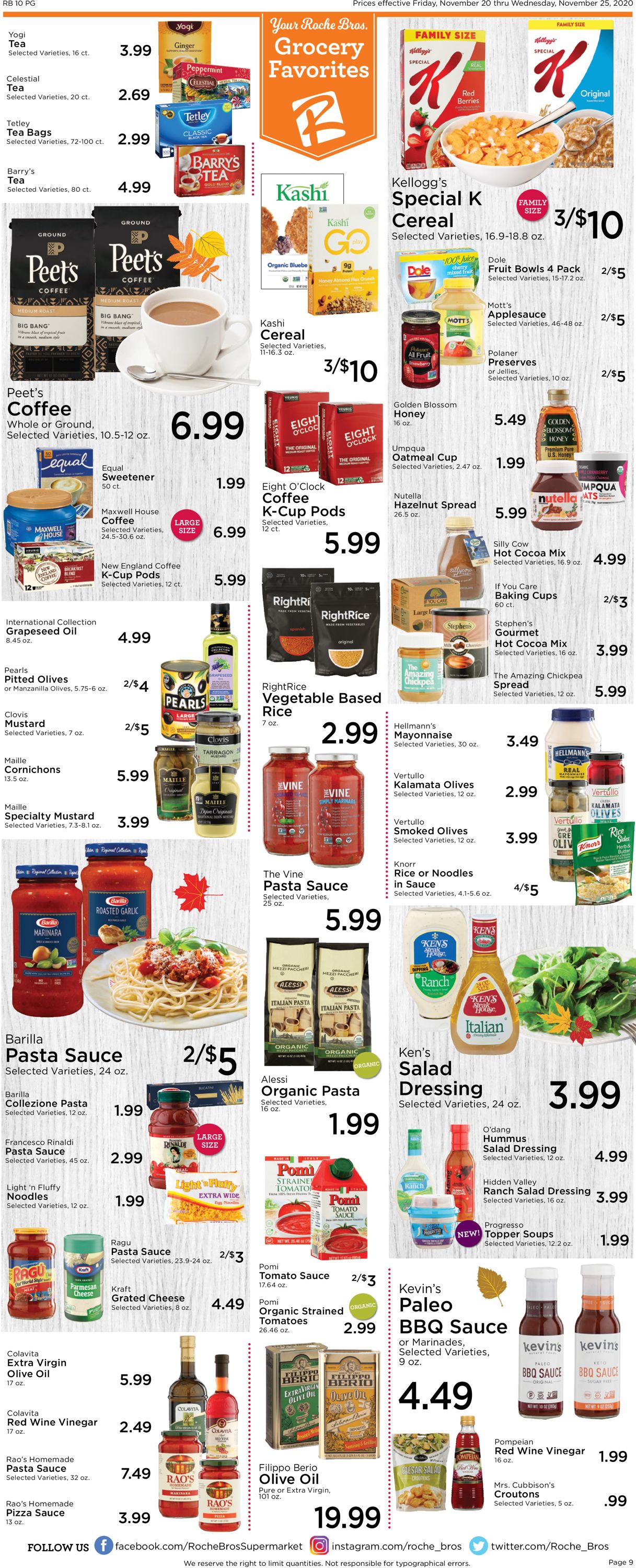 Catalogue Roche Bros. Supermarkets Thanksgiving 2020 from 11/20/2020