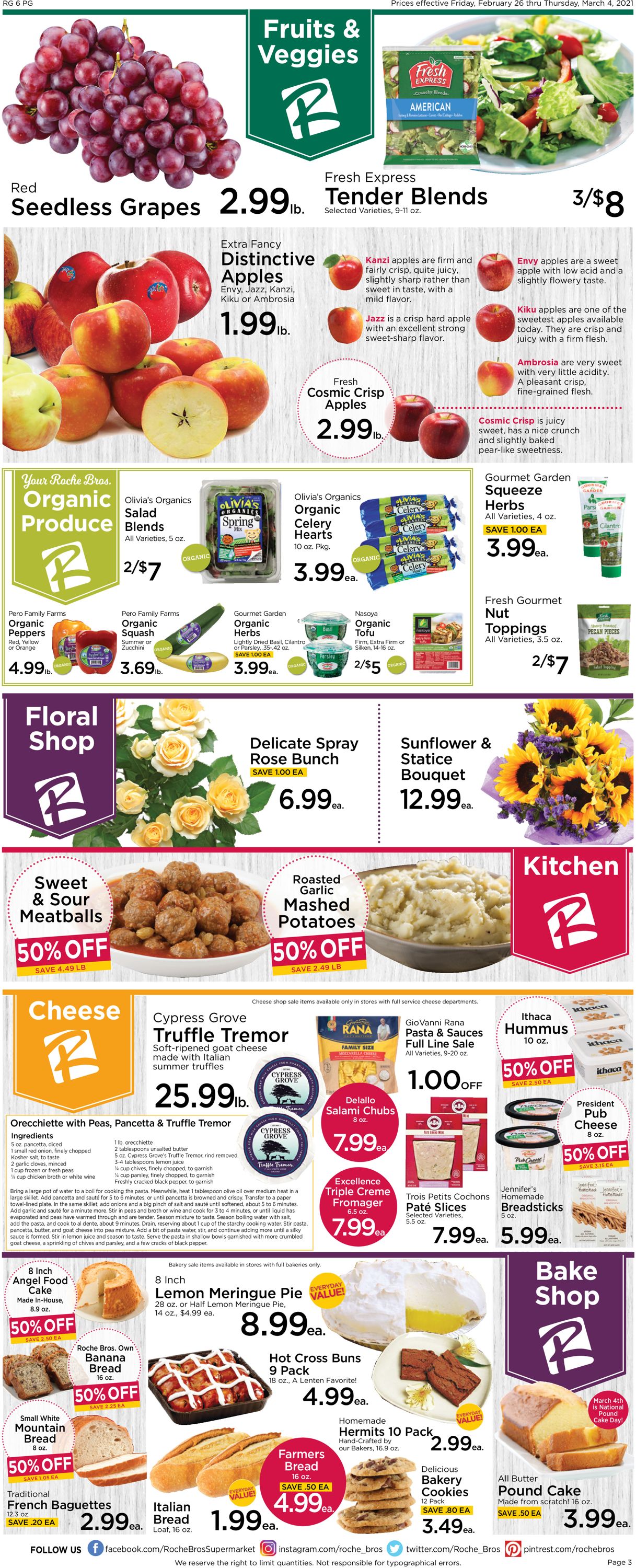 Catalogue Roche Bros. Supermarkets from 02/26/2021