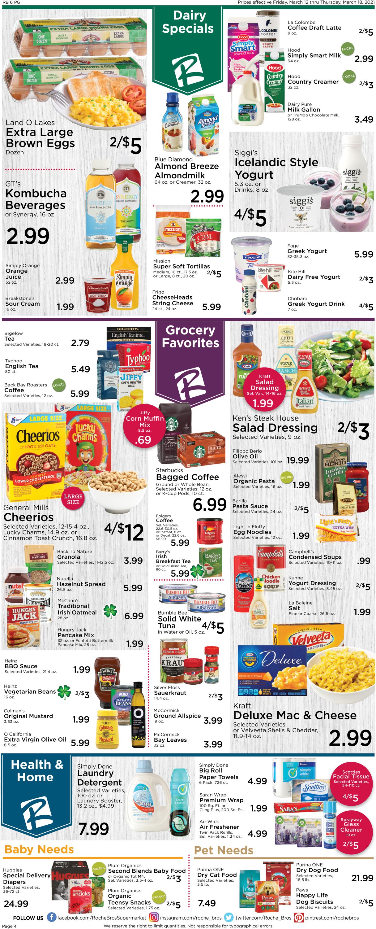 Catalogue Roche Bros. Supermarkets from 03/12/2021
