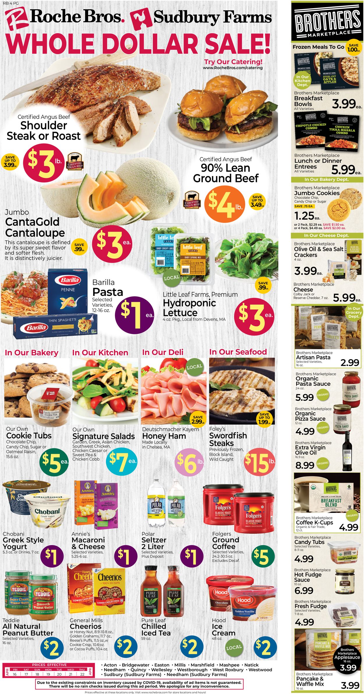 Catalogue Roche Bros. Supermarkets from 04/15/2021